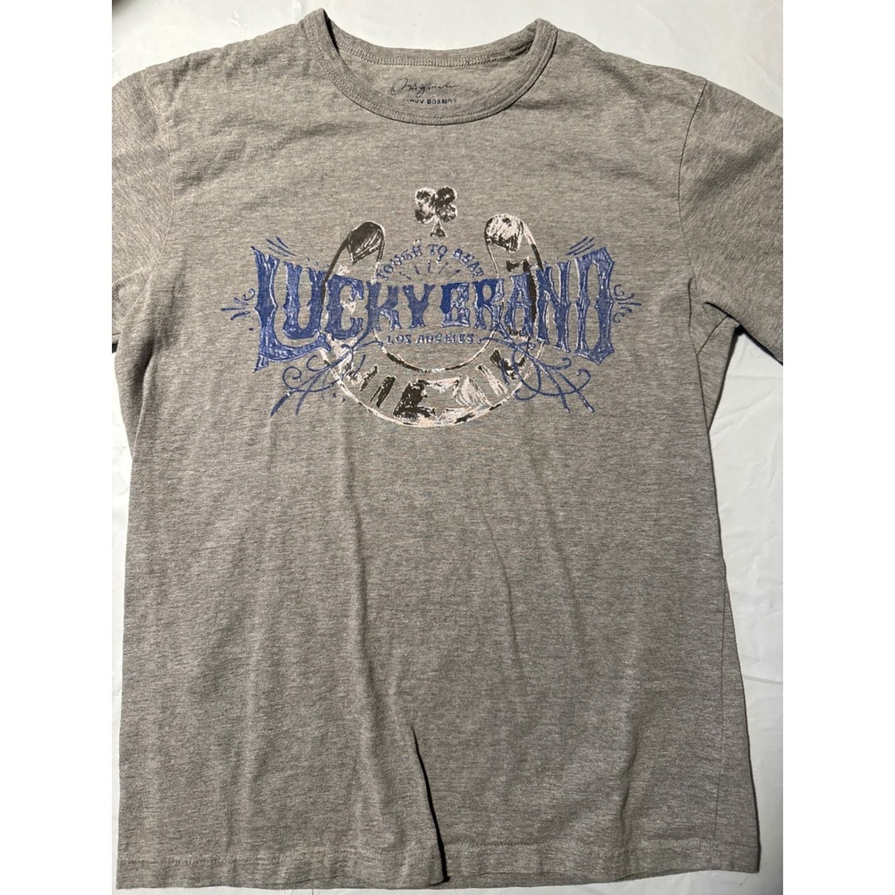 Lucky Brand Los Angeles Gray Graphic T Shirt Kids Size‎ L